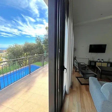 De Lujo Con Vistas Al Mar Y Piscina Privada Santa Susanna